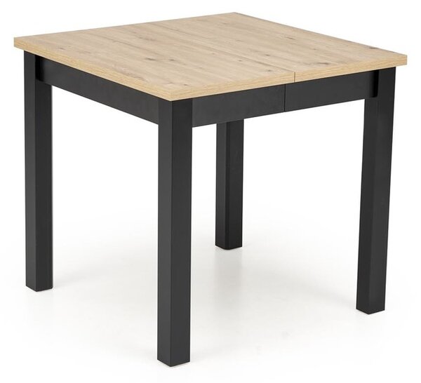 HALMAR Rozkládací jídelní stůl Qubik 80/200 cm dub artisan/černý