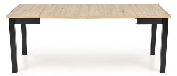 HALMAR Rozkládací jídelní stůl Qubik 80/200 cm dub artisan/černý