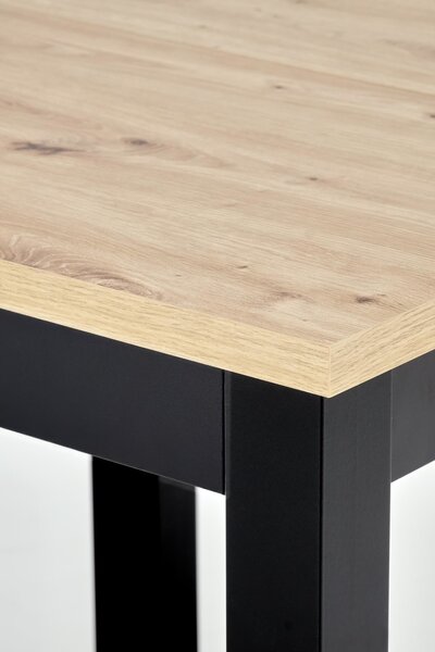 HALMAR Rozkládací jídelní stůl Qubik 80/200 cm dub artisan/černý