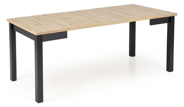 HALMAR Rozkládací jídelní stůl Qubik 80/200 cm dub artisan/černý