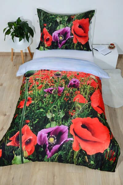 Povlečení fototisk mikrovlákno MÁKY