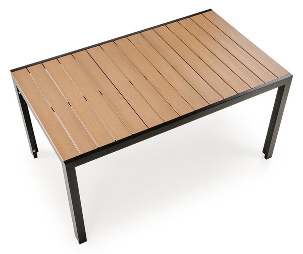 HALMAR Zahradní stůl Fierro 150 cm hnědý/černý