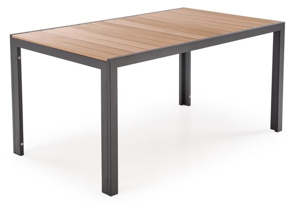 HALMAR Zahradní stůl Fierro 150 cm hnědý/černý