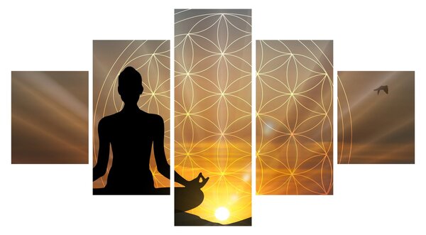 Obraz meditace (125x70 cm)
