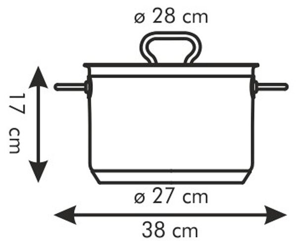 Hrnec HOME PROFI s poklicí ø 28 cm, 10,0 l