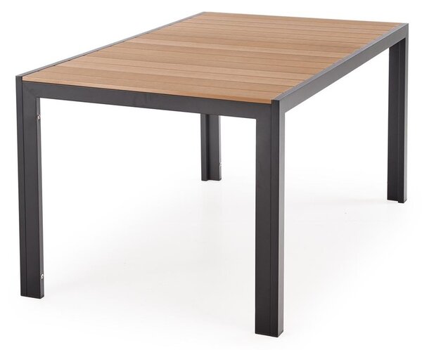 HALMAR Zahradní stůl Fierro 150 cm hnědý/černý
