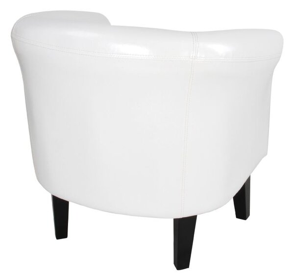 MIADOMODO Sada křesel Chesterfield, 58 x 71 x 70 cm, bílá