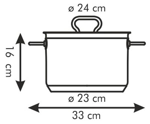 Hrnec HOME PROFI s poklicí ø 24 cm, 7,0 l