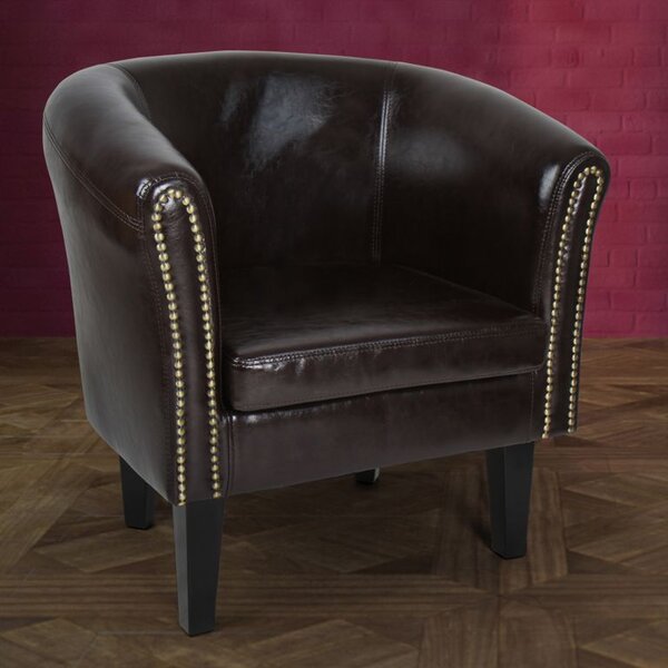 MIADOMODO Sada křesel Chesterfield, 58 x 71 x 70 cm, hnědá