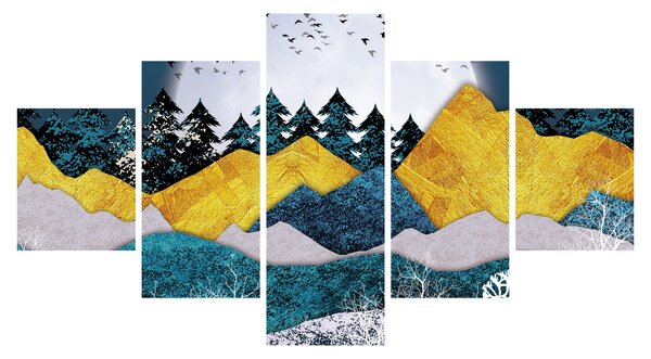 Obraz - Polární krajina (125x70 cm)