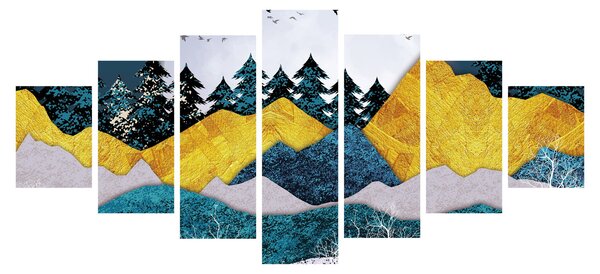 Obraz - Polární krajina (210x100 cm)