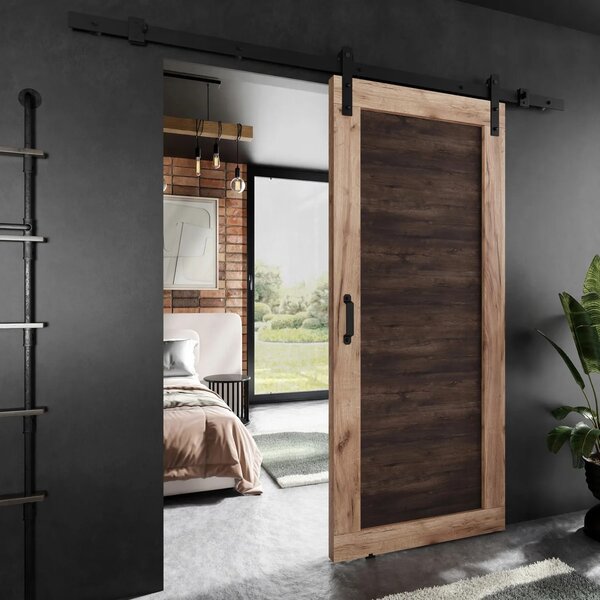 Posuvné dveře LOFT ADIO 1 dub Craft zlatý + tmavý jasan 60