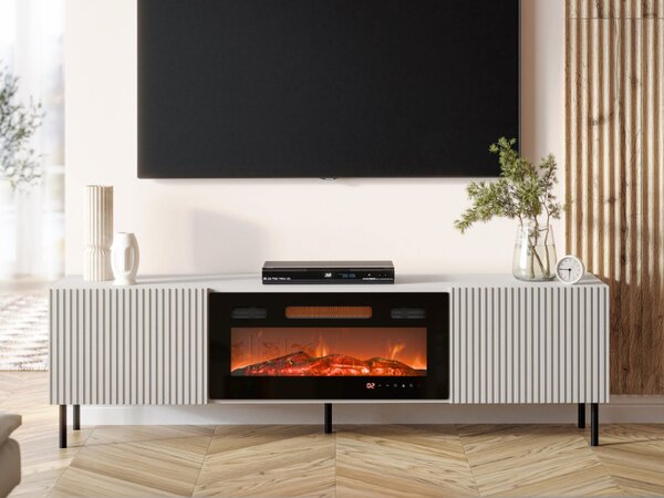 TV skříňka/stolek s krbem Lasiewa 181 2D, Barva: kašmír 5903211381348