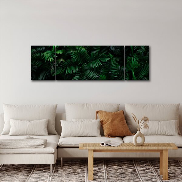 Obraz - Tropické kapradí (170x50 cm)