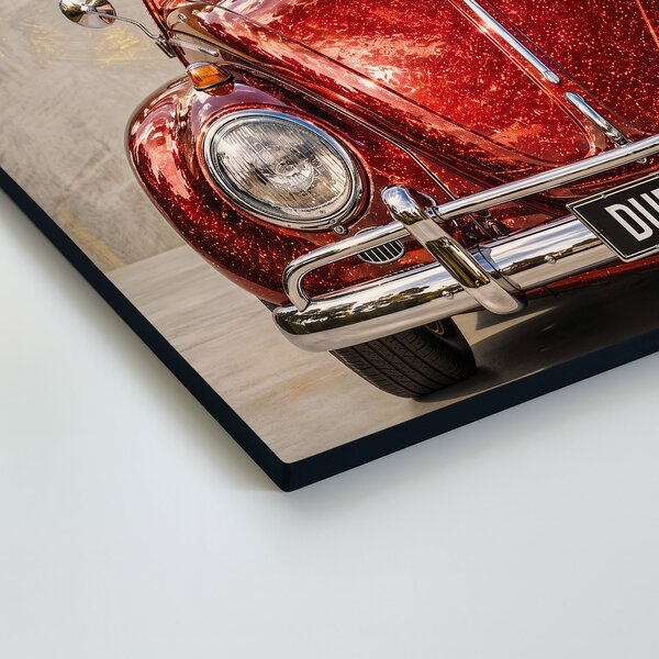 DUBLEZ | Dřevěný retro obraz auta - VW Beetle • 1967 | UV tisk, Premium
