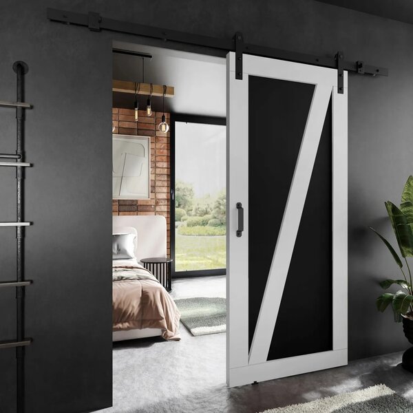 Posuvné dveře LOFT ADIO 3 bílý + černý 60