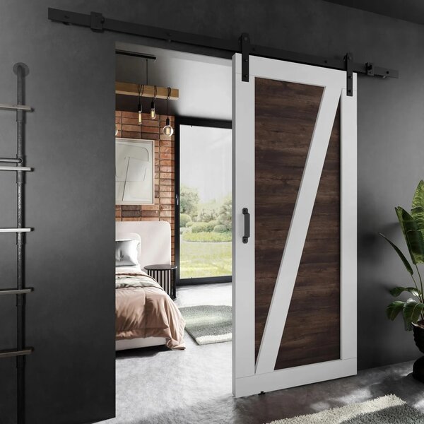 Posuvné dveře LOFT ADIO 3 bílý + tmavý jasan 60