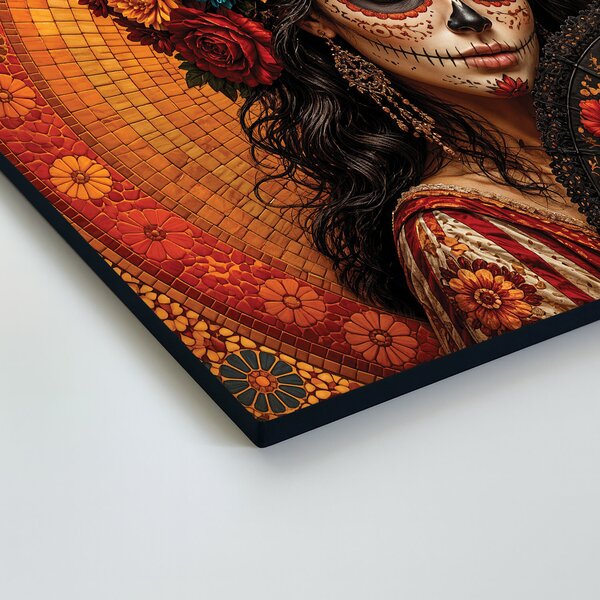 DUBLEZ | Mexický obraz La Catrina - Día de los Muertos | UV tisk, Premium