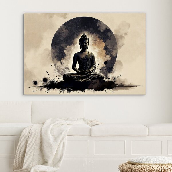 DUBLEZ | Moderní obraz na dřevě - Buddha | UV tisk, Premium