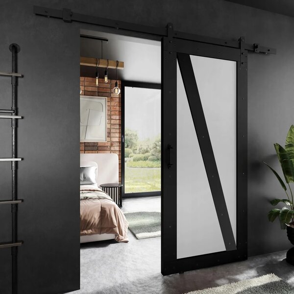 Posuvné dveře LOFT ADIO 4 černý + bílý 60