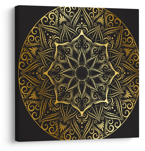 Obraz zlaté abstrakce (30x30 cm)