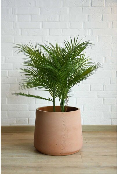 Květináč TROPICO, sklolaminát, výška 29 cm, oranžová