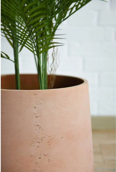 Květináč TROPICO, sklolaminát, výška 29 cm, oranžová