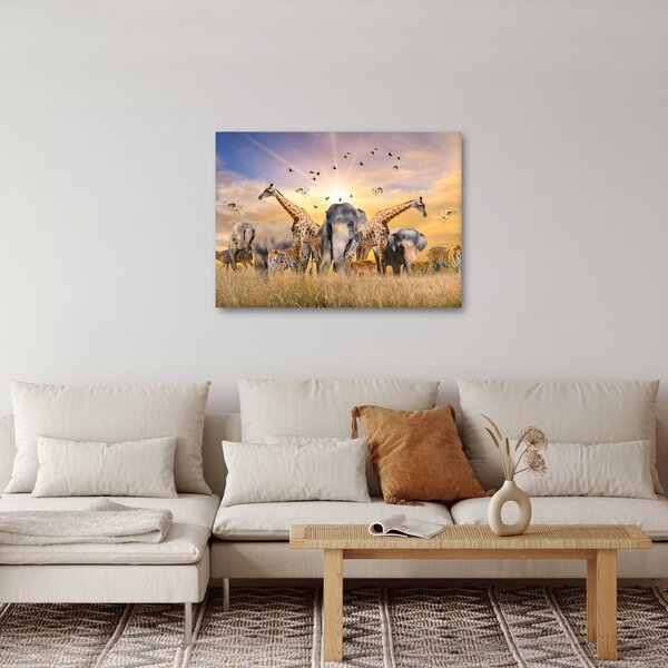 Obraz - Africká zvířata (70x50 cm)