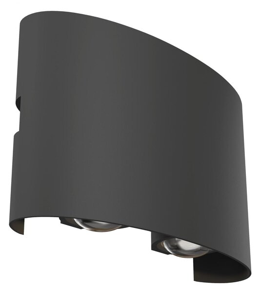 Maytoni Venkovní nástěnné LED svítidlo STRATO, 4W, š. 12 cm, CRI80, IP54 Barva: Šedá
