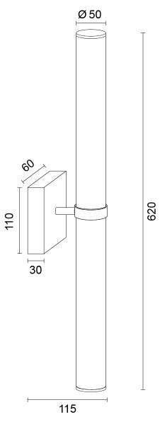 Argon 8926 - LED Koupelno osvětlení zrcadla BATUMI LED/24W/230V 3000K IP44 zlatá