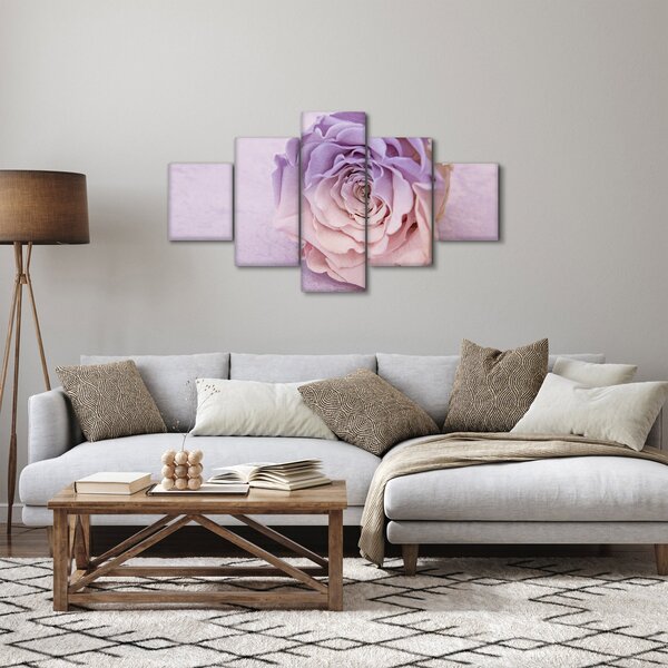Obraz detailu květu růže (125x70 cm)