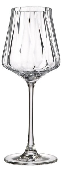 Crystal Bohemia Cettia optic sklenice na víno 370 ml 6 ks