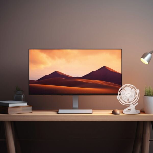 Malý USB ventilátor Fune s klipem i samostojný, nabíjecí, 3W, 2 rychlosti, 3 roky záruka