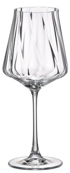 Crystal Bohemia Cettia optic sklenice na víno 600 ml 6 ks