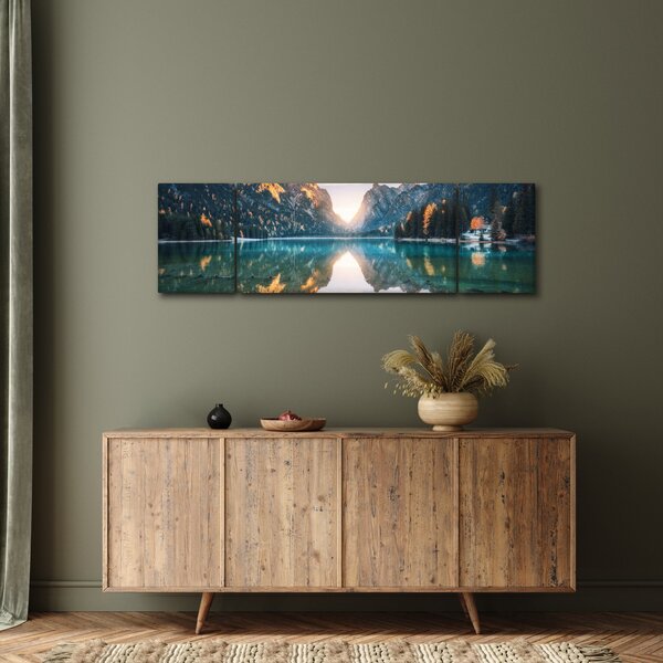 Obraz - Horské jezero (170x50 cm)