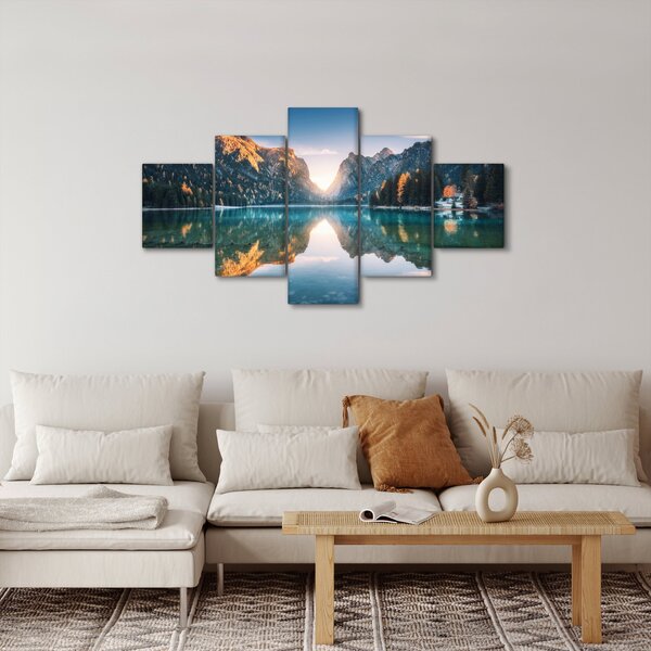 Obraz - Horské jezero (125x70 cm)
