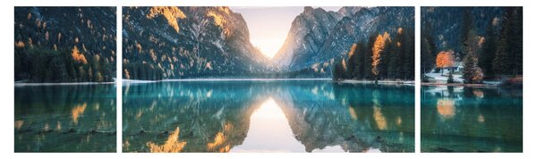 Obraz - Horské jezero (170x50 cm)