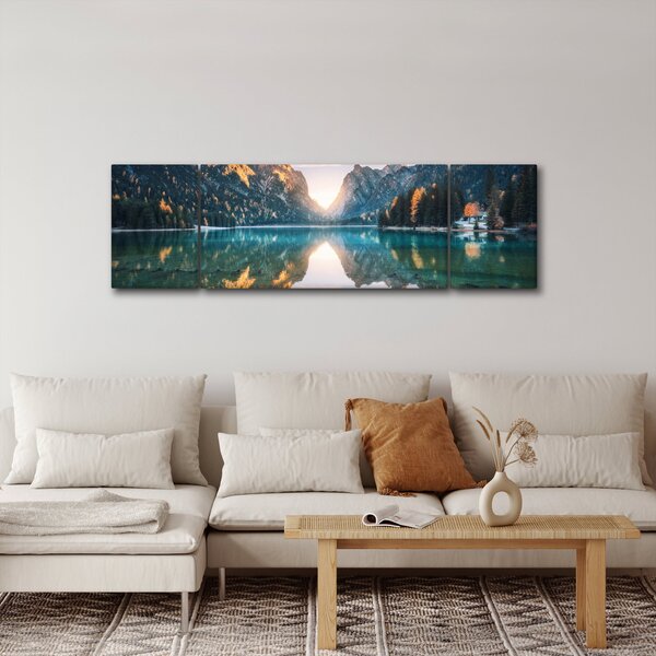 Obraz - Horské jezero (170x50 cm)