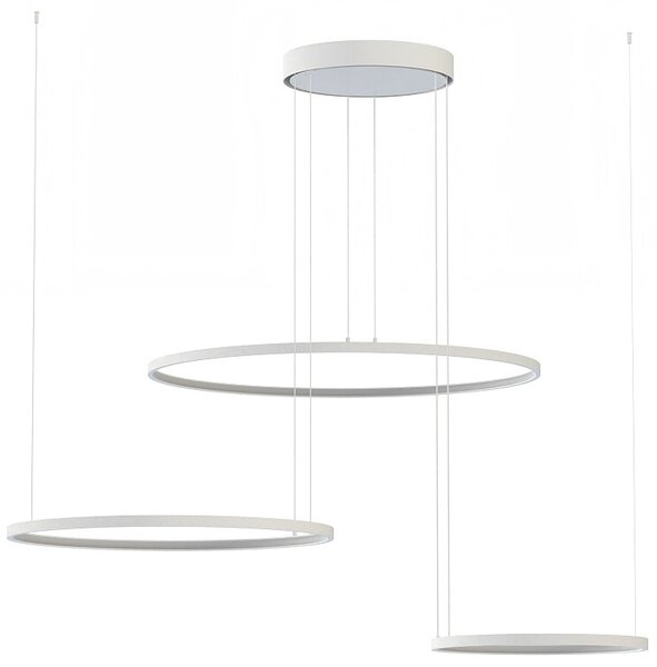 Nowodvorski Lighting Závěsné svítidlo na lanku 11602 CIRCOLO LED WHITE 3000K (SH-60/45/30)