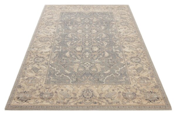 Kusový koberec vlněný Agnella Agnus Hetman Siwy Béžový Šedý (binding) Rozměr: 170x240 cm