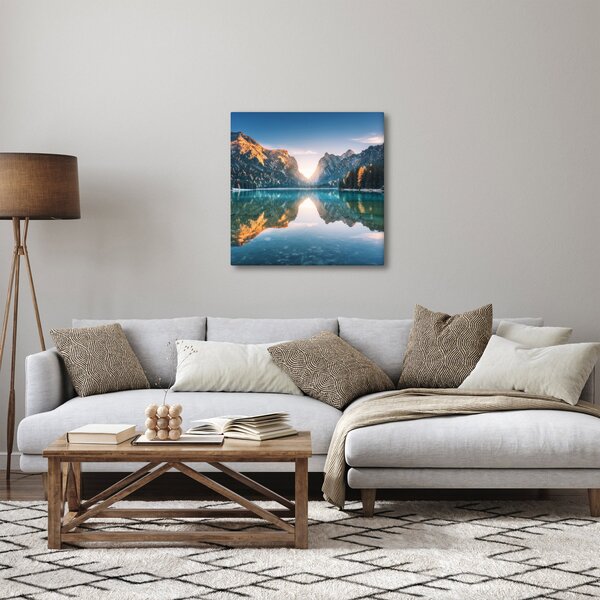 Obraz - Horské jezero (30x30 cm)
