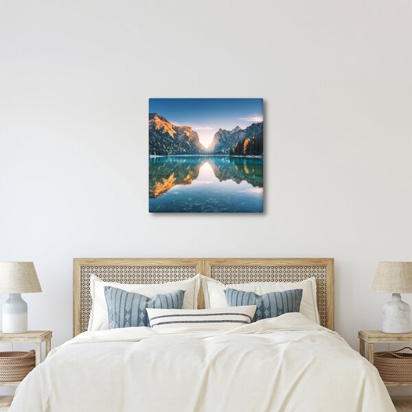 Obraz - Horské jezero (30x30 cm)