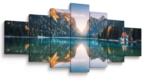 Obraz - Horské jezero (210x100 cm)