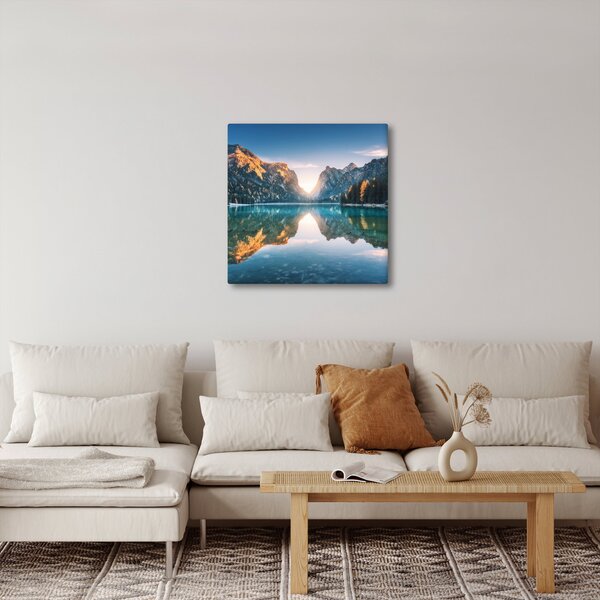 Obraz - Horské jezero (30x30 cm)