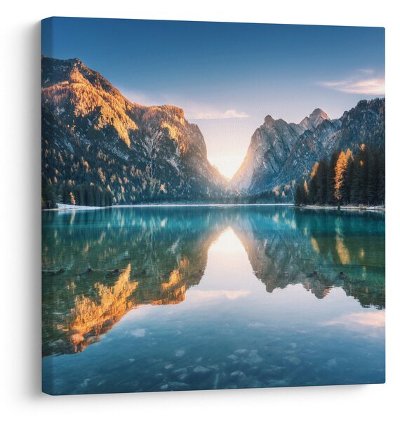Obraz - Horské jezero (30x30 cm)