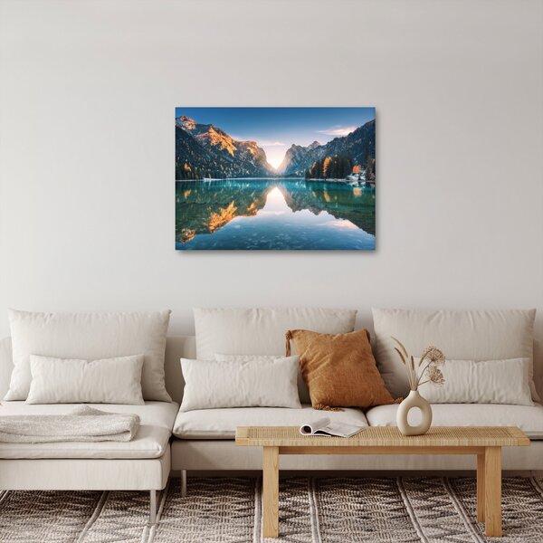 Obraz - Horské jezero (70x50 cm)