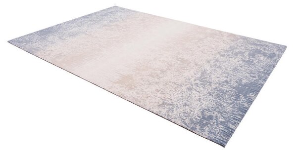Kusový koberec vlněný Agnella Agnus Milika Béžový Modrý (binding) Rozměr: 80x150 cm