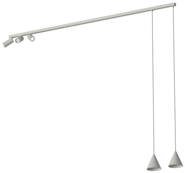 Nowodvorski Lighting Závěsné svítidlo na lanku 11451 FOURTY V ZWIS SILK GRAY