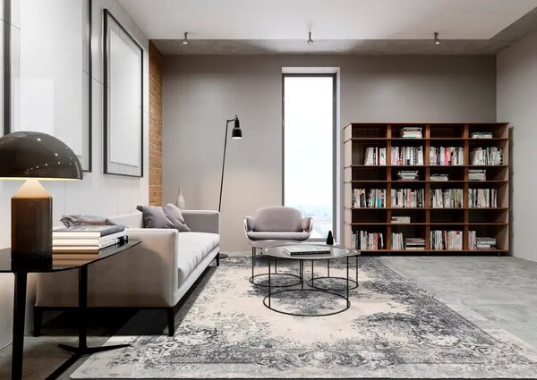 Kusový koberec vlněný Agnella Agnus Meri Šedý (binding) Rozměr: 160x240 cm
