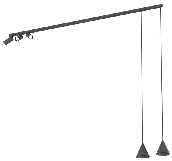 Nowodvorski Lighting Závěsné svítidlo na lanku 11448 FOURTY V ZWIS BLACK